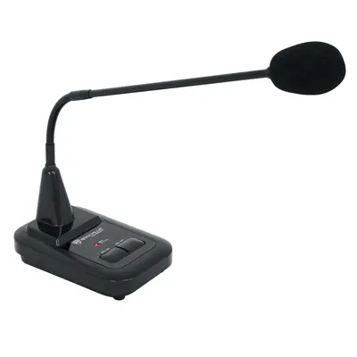 Rockville CH-MIC70 – Micrófono de Mesa Profesional Push-to-Talk con Chime (Condensador, ¼″, 110 V)